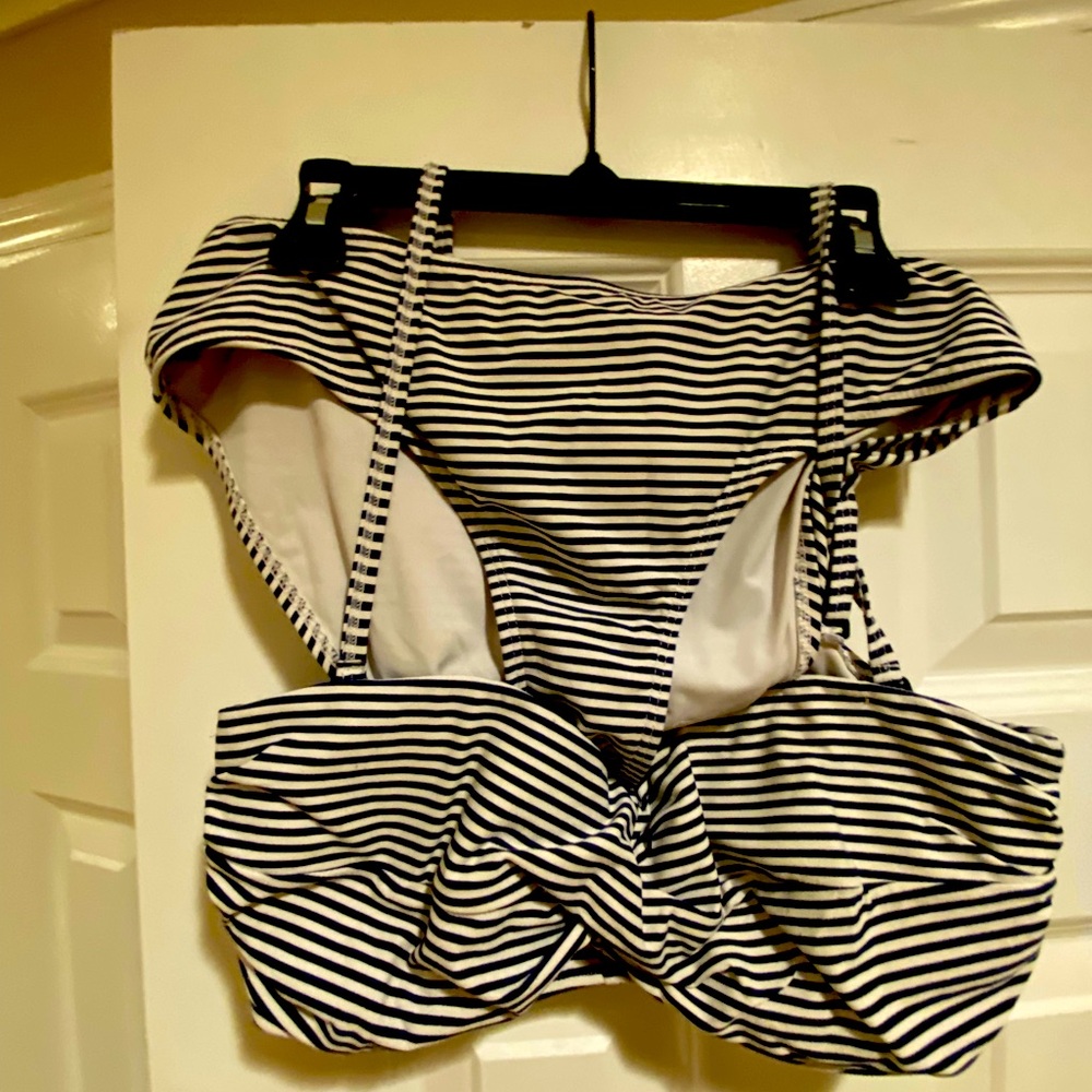 Woman's blue and white bikini size L